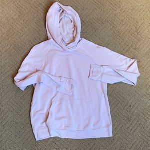Athleta Girl pink hooded sweatshirt